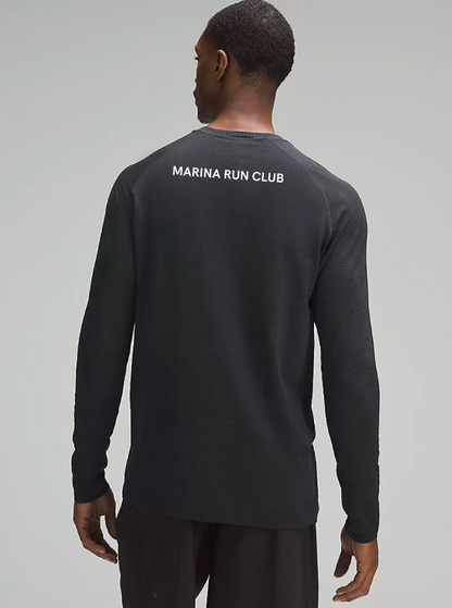 Metal Vent Tech Long-Sleeve Shirt in Black with our MRC Logo - Back